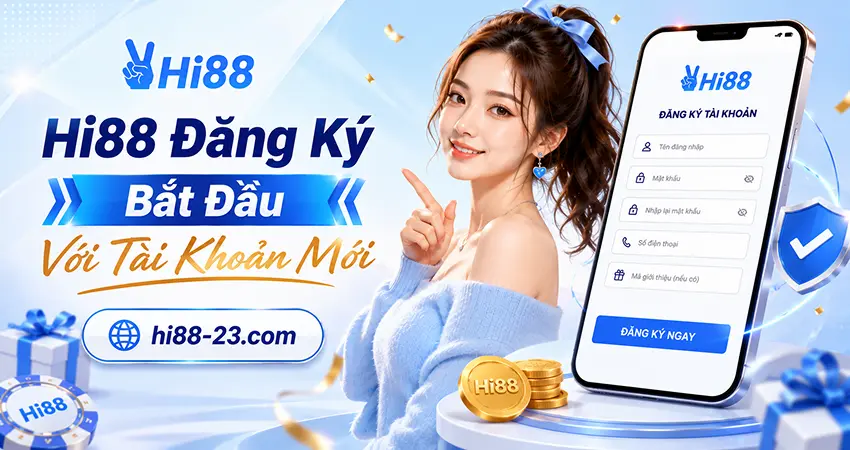Hi88 đăng ký bắt đầu với tài khoản mới