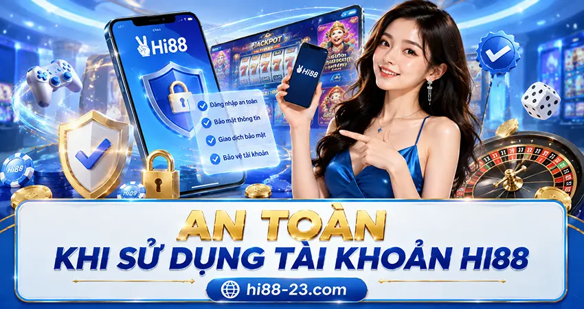 An toàn khi sử dụng tài khoản Hi88